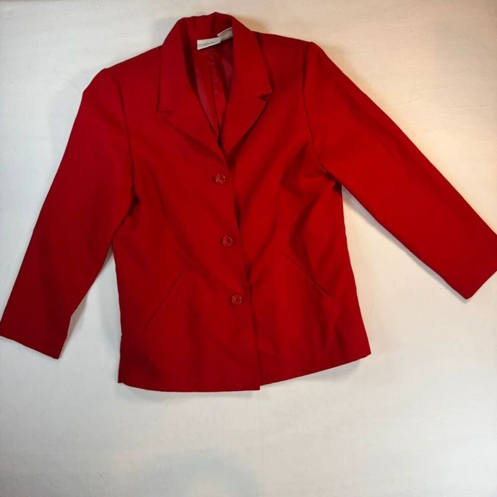 Jaclyn Smith Classic Red Blazer Size 8